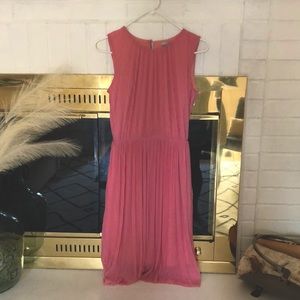 H&M Coral pleated dress